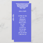 Hübsches blauweißes Lacy-Muster Programm (Vorne/Hinten)