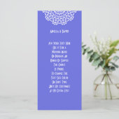 Hübsches blauweißes Lacy-Muster Programm (Stehend Vorderseite)