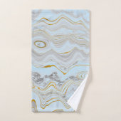 Hübsches Blue Gold Marmor Handtuchhandtuch BADEZIM Badhandtuch Set (Handtuch)