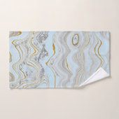 Hübsches Blue Gold Marmor Handtuchhandtuch BADEZIM Badhandtuch Set (Handtuch)