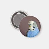 Hübsches Blue Parakeet Foto Magnet (Vorderseite/Rückseite)