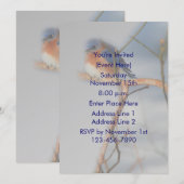 Hübsches Bluebird Nature Party Einladung (Vorne/Hinten)