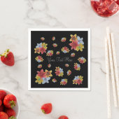 hübsches Blumenbild bunter Lily-Blume Serviette (Beispiel)