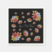 hübsches Blumenbild bunter Lily-Blume Serviette (Vorderseite)