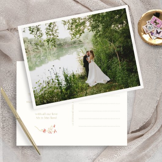 Hübsches Blumendanken Postkarte