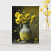 Hübsches Blumendenken Karte (Gelbe Blume)