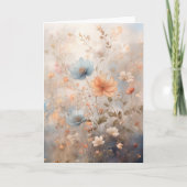 Hübsches Blumendesign Karte (Vorderseite)