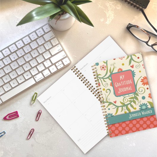 Hübsches Blumendrachenblatt Dankesblatt Planer