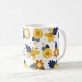 Hübsches Blumenfrühlingsmuster Kaffeetasse (VorderseiteRechts)