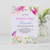 Hübsches Blumengebäck Einladung (Stehend Vorderseite)