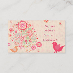 Hübsches Blumengeschäft Visitenkarte