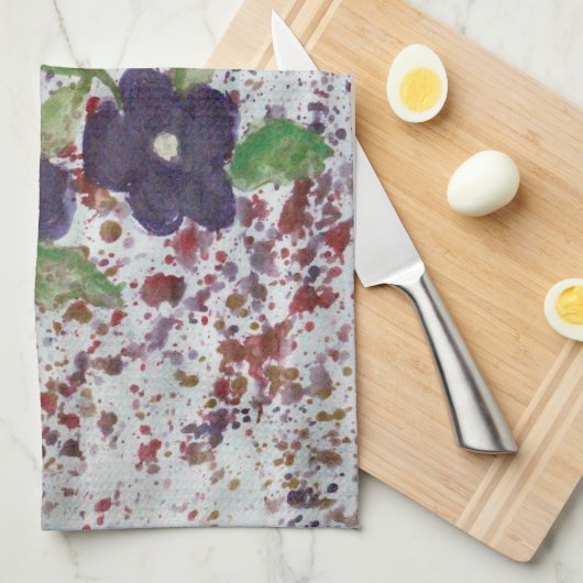 Hübsches Blumenhandtuch Handtuch (Viertel Falte)