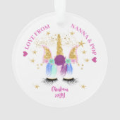 Hübsches Blumenhorn Ornament (Rückseite)