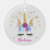 Hübsches Blumenhorn Ornament Aus Glas (Vorderseite)