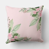 Hübsches Blumenmoor-Kinderzimmer-Dekor Kissen (Rückseite)