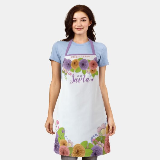 Hübsches Blumenmoor Schürze (Getragen)