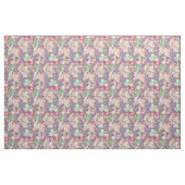 Hübsches Blumenmuster auf dem Lavendel Stoff (Fat Quarter (45,7 x 55,9 cm))