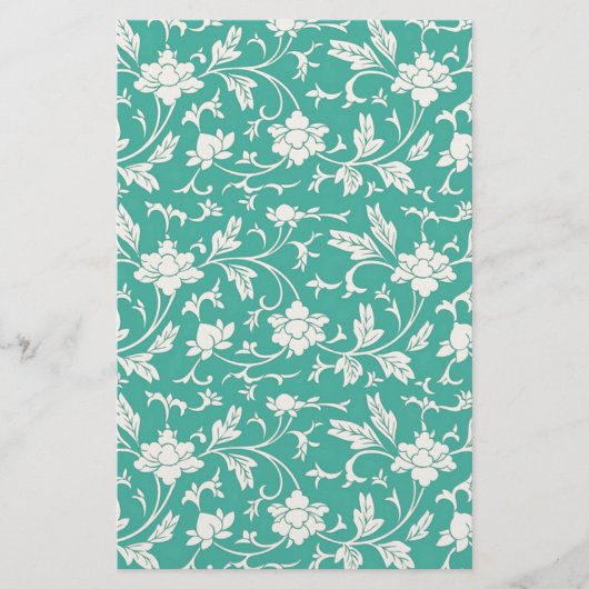 Hübsches Blumenmuster Briefpapier (Vorderseite)