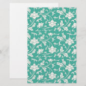 Hübsches Blumenmuster Briefpapier (Vorne/Hinten)