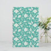 Hübsches Blumenmuster Briefpapier (Stehend Vorderseite)