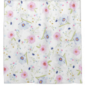 Hübsches Blumenmuster Duschvorhang (Vorderseite)