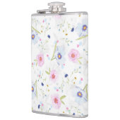 Hübsches Blumenmuster Flachmann (Links)