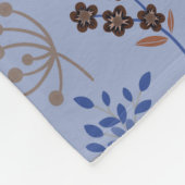 Hübsches Blumenmuster Fleecedecke (Ecke)
