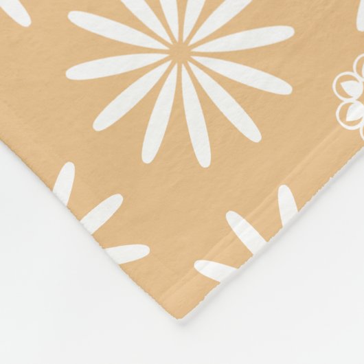 Hübsches Blumenmuster Fleecedecke (Ecke)