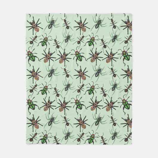 Hübsches Blumenmuster Fleecedecke (Vorderseite)