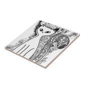 Hübsches Blumenmuster Fliese (Seite)