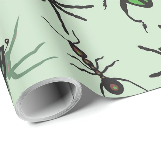 Hübsches Blumenmuster Geschenkpapier (Rolleneckpunkt)