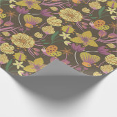 Hübsches Blumenmuster Geschenkpapier (Ecke)