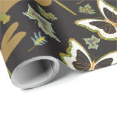 Hübsches Blumenmuster Geschenkpapier (Rolleneckpunkt)