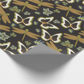 Hübsches Blumenmuster Geschenkpapier (Ecke)