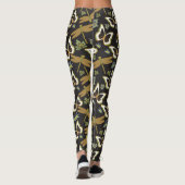 Hübsches Blumenmuster Leggings (Rückseite)