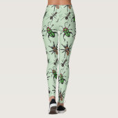 Hübsches Blumenmuster Leggings (Rückseite)