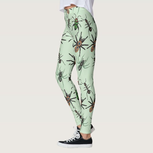 Hübsches Blumenmuster Leggings (Links)