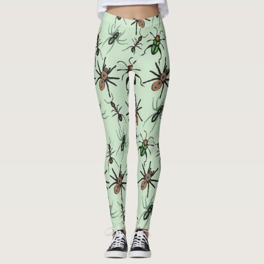 Hübsches Blumenmuster Leggings (Vorderseite)