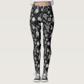hübsches Blumenmuster Leggings (Vorderseite)