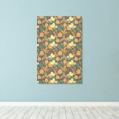 Hübsches Blumenmuster Leinwanddruck (Insitu (Holzboden))