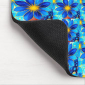 Hübsches Blumenmuster Mousepad (Ecke)