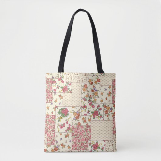 Hübsches Blumenmuster - Nahtloses Design Tasche (Vorderseite)