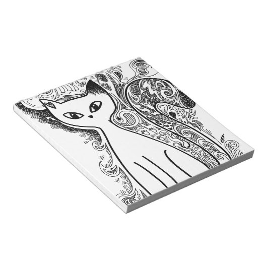 Hübsches Blumenmuster Notizblock (angewinkelt)