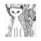 Hübsches Blumenmuster Notizblock (Vorderseite)