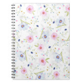 Hübsches Blumenmuster Notizblock (Vorderseite)