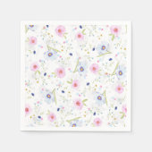 Hübsches Blumenmuster Poster Jigsaw Puzzle Geschen Serviette (Vorderseite)
