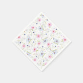 Hübsches Blumenmuster Poster Jigsaw Puzzle Geschen Serviette (Ecke)