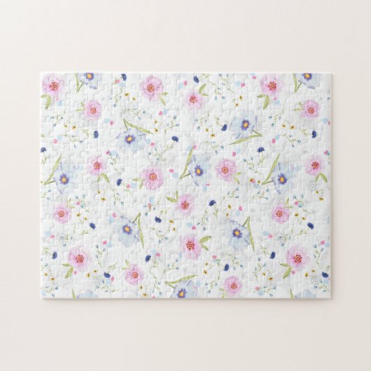 Hübsches Blumenmuster Puzzle (Horizontal)