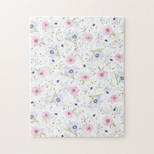 Hübsches Blumenmuster Puzzle (Vertikal)