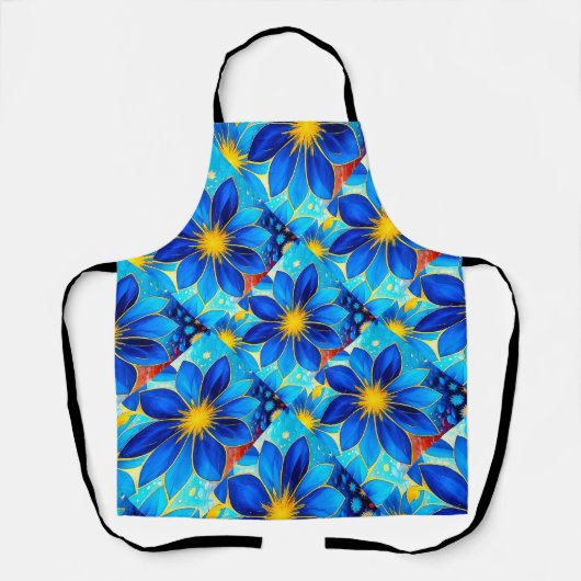 Hübsches Blumenmuster Schürze (Vorderseite)